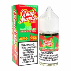 Cloud Nurdz Sour Watermelon Strawberry Smooth Nic Salt