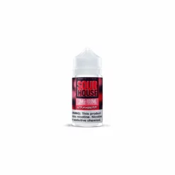 Strawberry by Sour House 100ml Freebase E-Liquid Clean Coils