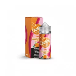 Chubby Bubble Vapes Peach Twist 100ml Smooth Freebase