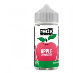 Strawberry by 7Daze Reds 100mL Clean Coil Freebase E-Liquid